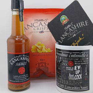Sauce, Mug, Crisps, Beermat! Perfect Gift for Lovers of Sauce, Lancashire, Cricket or Breaking Bad...